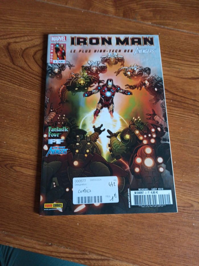Comics iron man août 2012