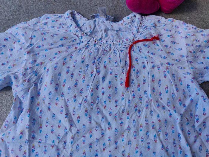 Jolie blouse fille Grain de blé 18 mois avec plumes - photo numéro 3