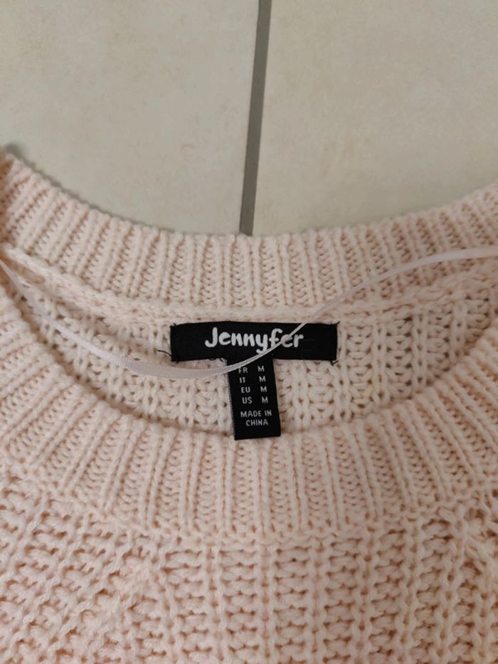 Pull rose pâle crop top - photo numéro 3