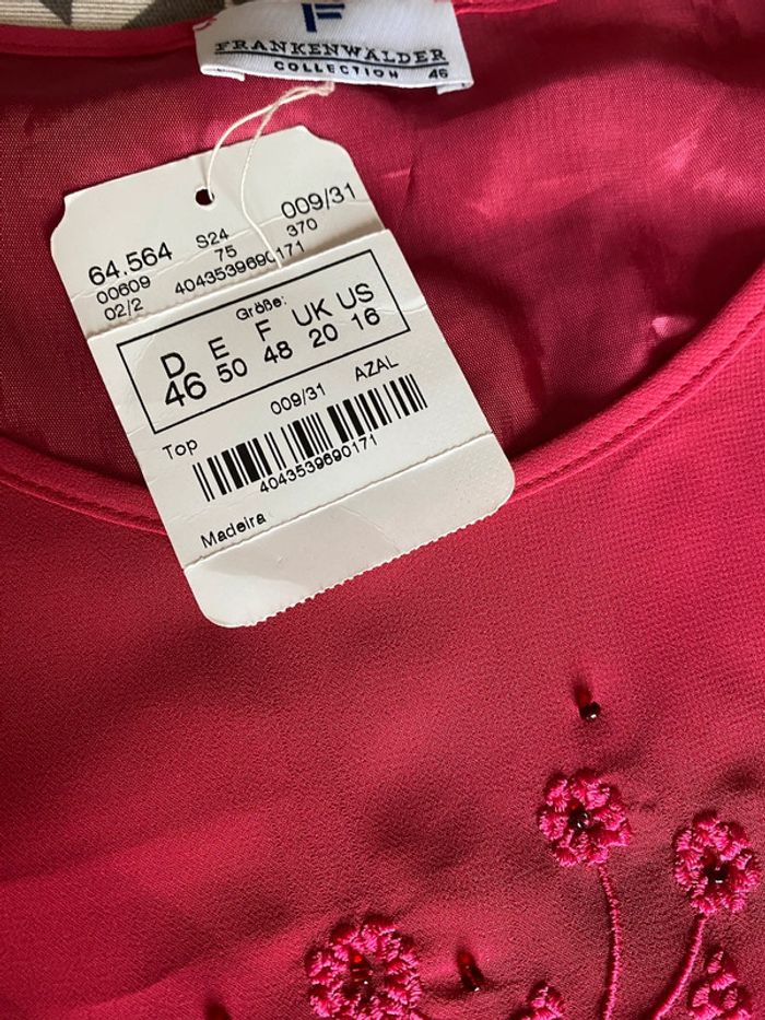 Haut tunique débardeur Frankenwalder taille 48 neuve - photo numéro 5