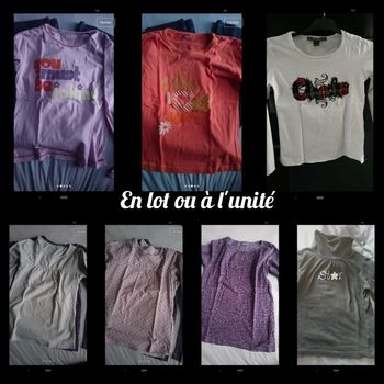 Lot tee-shirt manches longues 10 ans