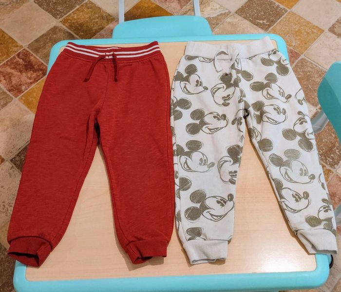 Lot 🌈 de 6 bas jogging 🧸 dont Disney 🎈 24 à 36 mois 🐦 - photo numéro 13