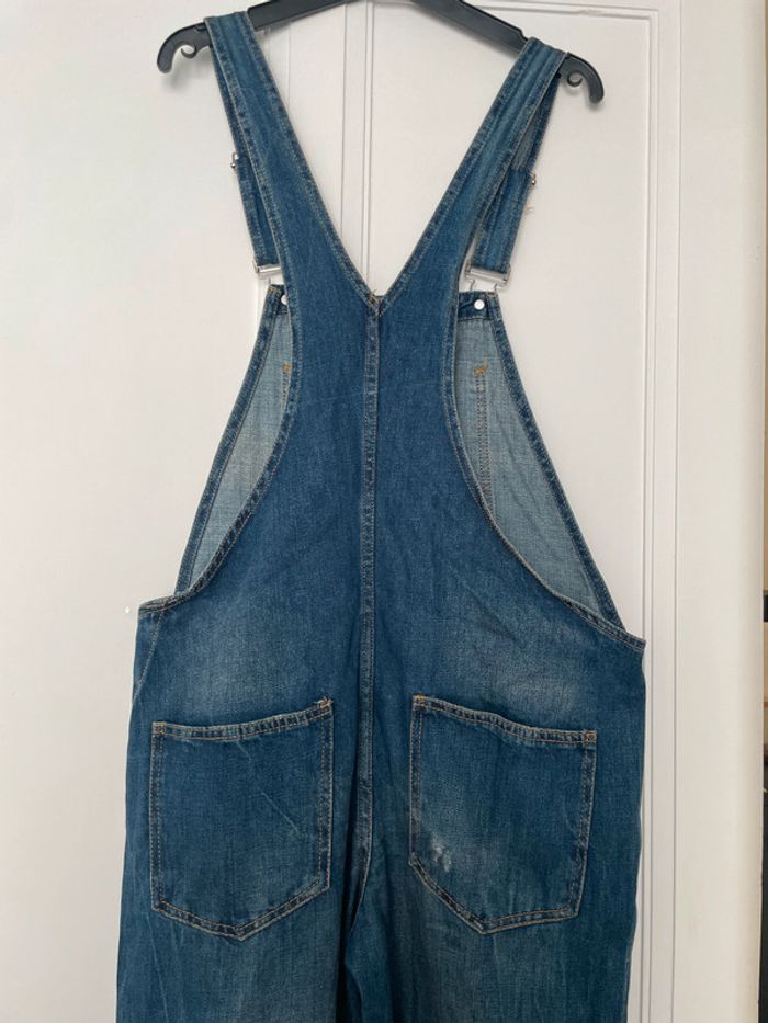 Salopette en jean Zara T38 – Effet destroy tendance – Très bon état - photo numéro 7