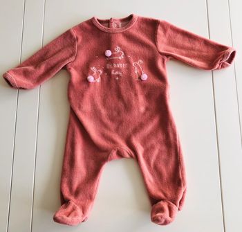Pyjama en velours 3 mois