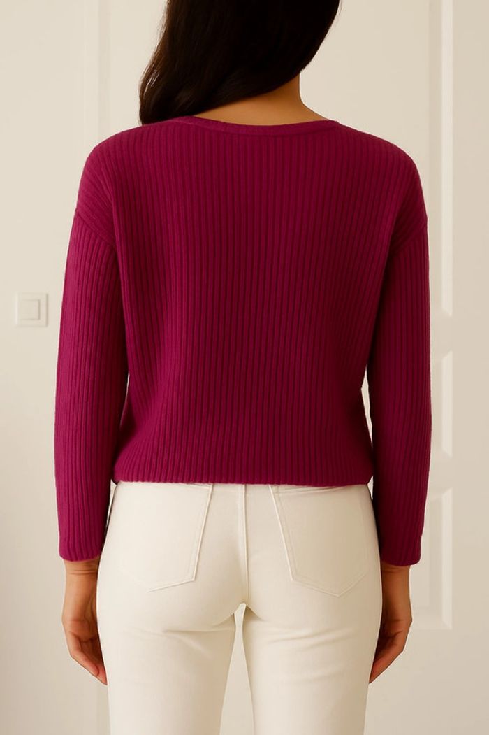 Pull en maille à fleurs Mango - photo numéro 2