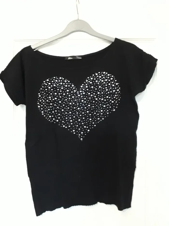 Pull sans manche noir taille S