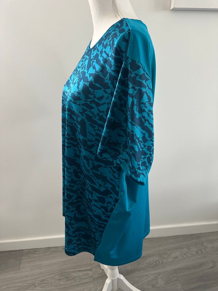 T-shirt bariolé bleu Adidas TXXL - photo numéro 7