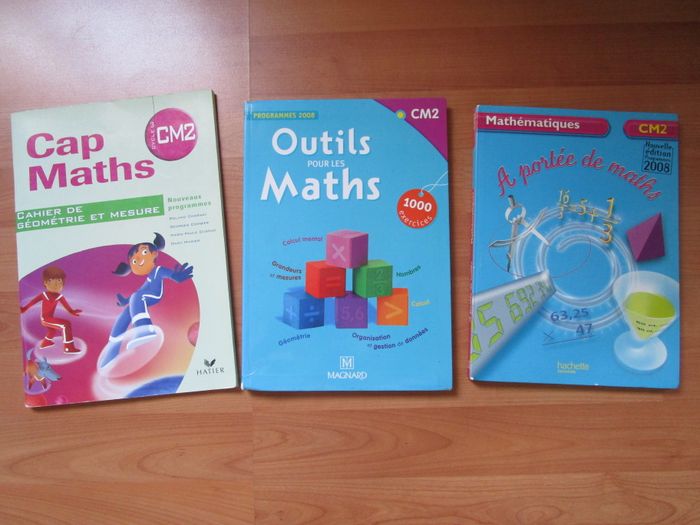 Lot de 3 livres Maths CM2