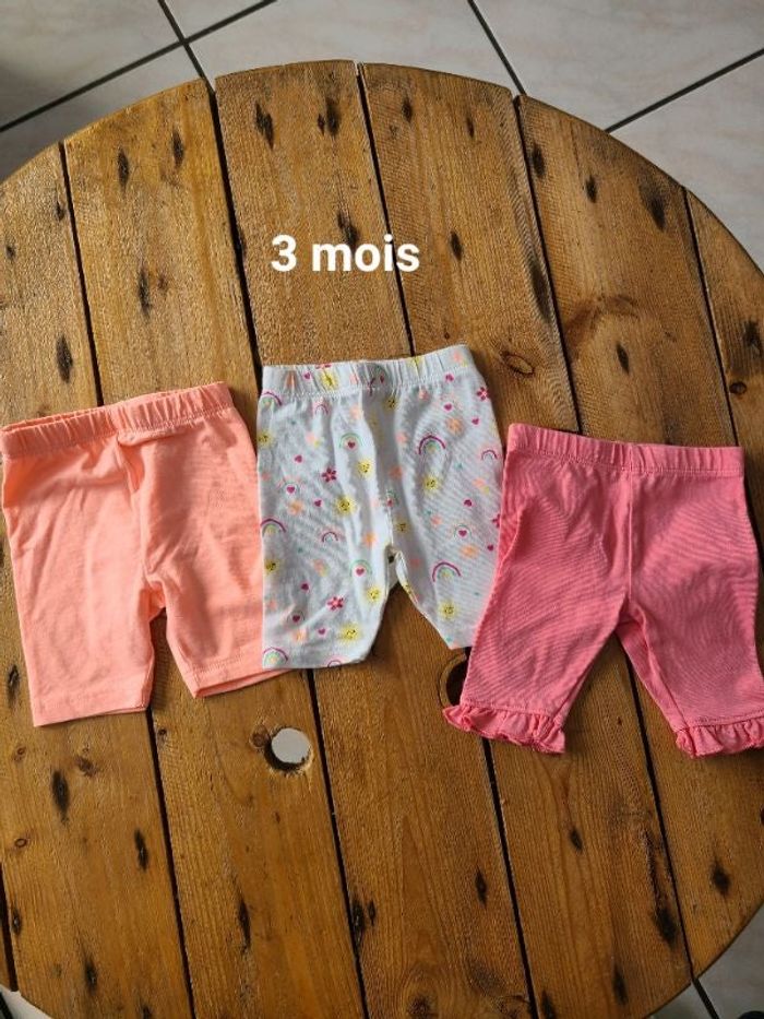 Lot 3 leggings pantacourt