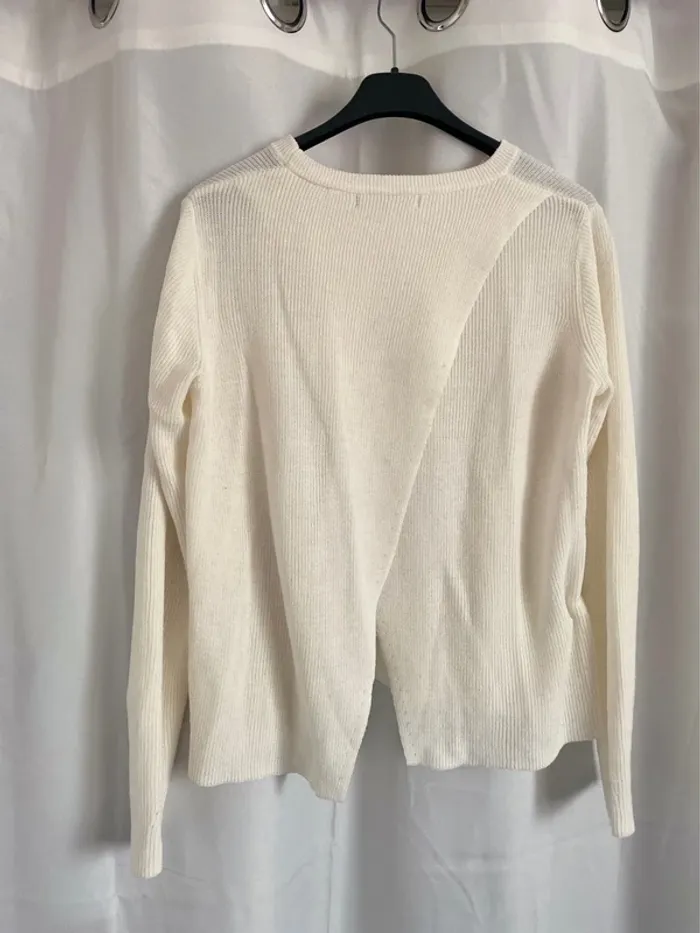 Pull blanc Mango - photo numéro 2