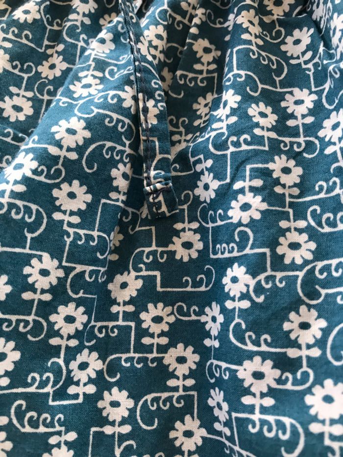 Robe à petites manches bleu pétrole - photo numéro 2