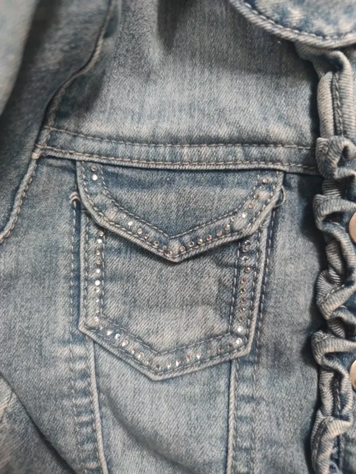 Veste en jeans 18 mois fille neuve - photo numéro 4