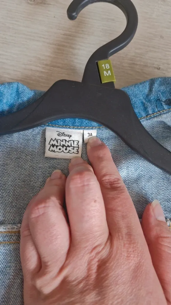 Veste en jean minnie 3 ans - photo numéro 3