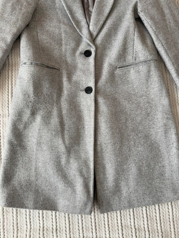 Manteau long gris / Taille 40 - photo numéro 4