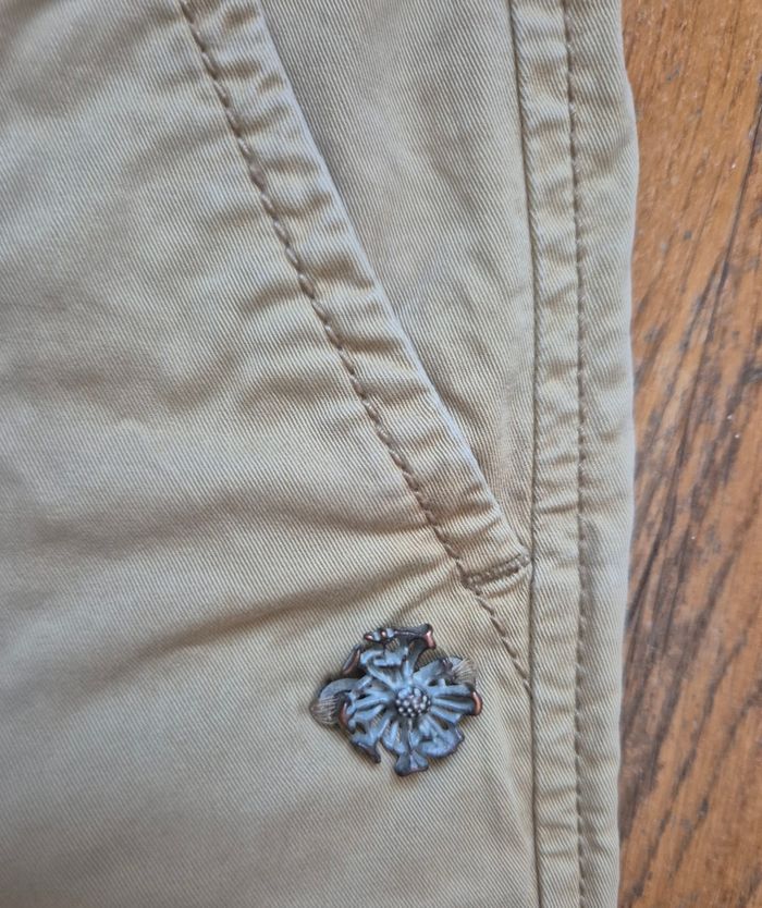 Pantalon chino beige femme W27 L32 (FR 36) Maison Scotch La Femme selon Marie Jolie Vagabonde - photo numéro 4