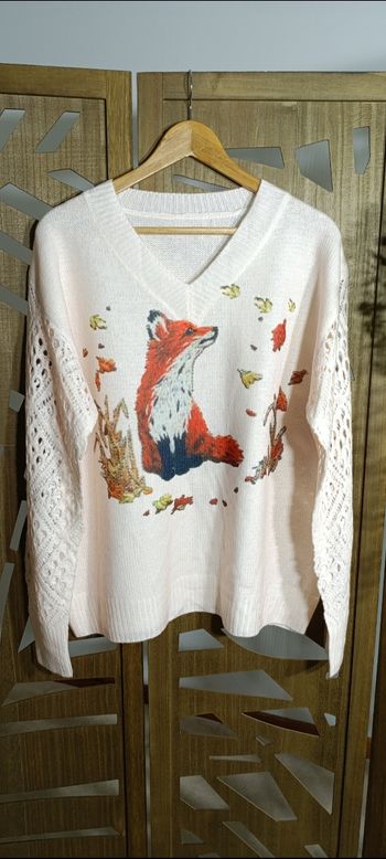 Pull renard original taille xl neuf - boutique indépendante