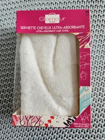 Serviette cheveux ultra-absorbante