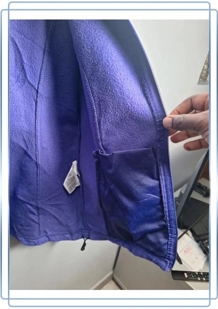 Veste Polaire columbia violette femme / taille M / brodé - photo numéro 6