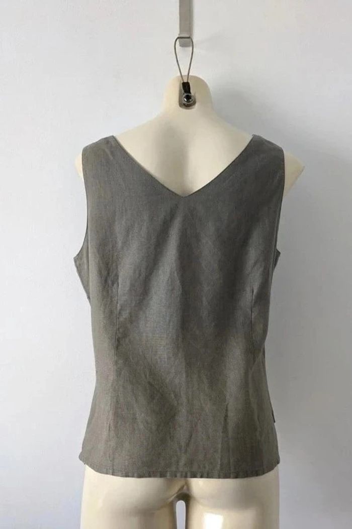 Débardeur 100% lin - Giorgio Barbara - taille 40 - photo numéro 3