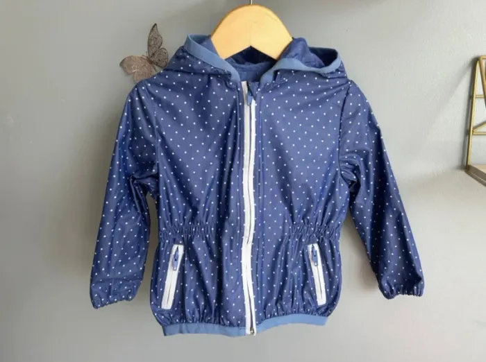Imperméable bleu Jacadi fille 3 ans Tbe