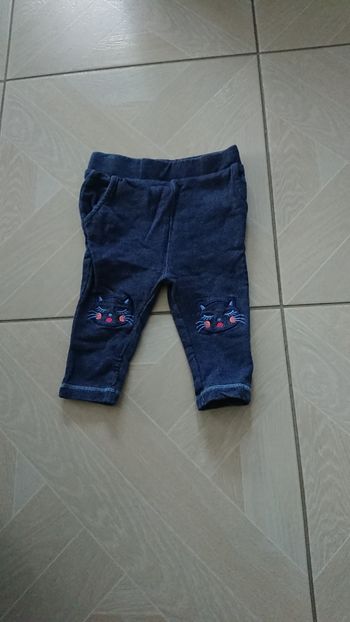 Legging élastique type jean chat