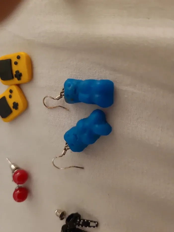 Lot de 7 paires de boucles d'oreilles rigolotes - photo numéro 8