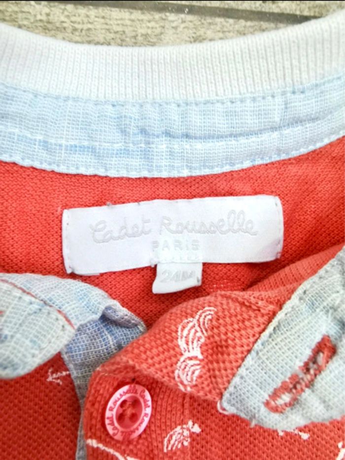 Polo et short Cadet Rousselle Paris 2ans - photo numéro 2