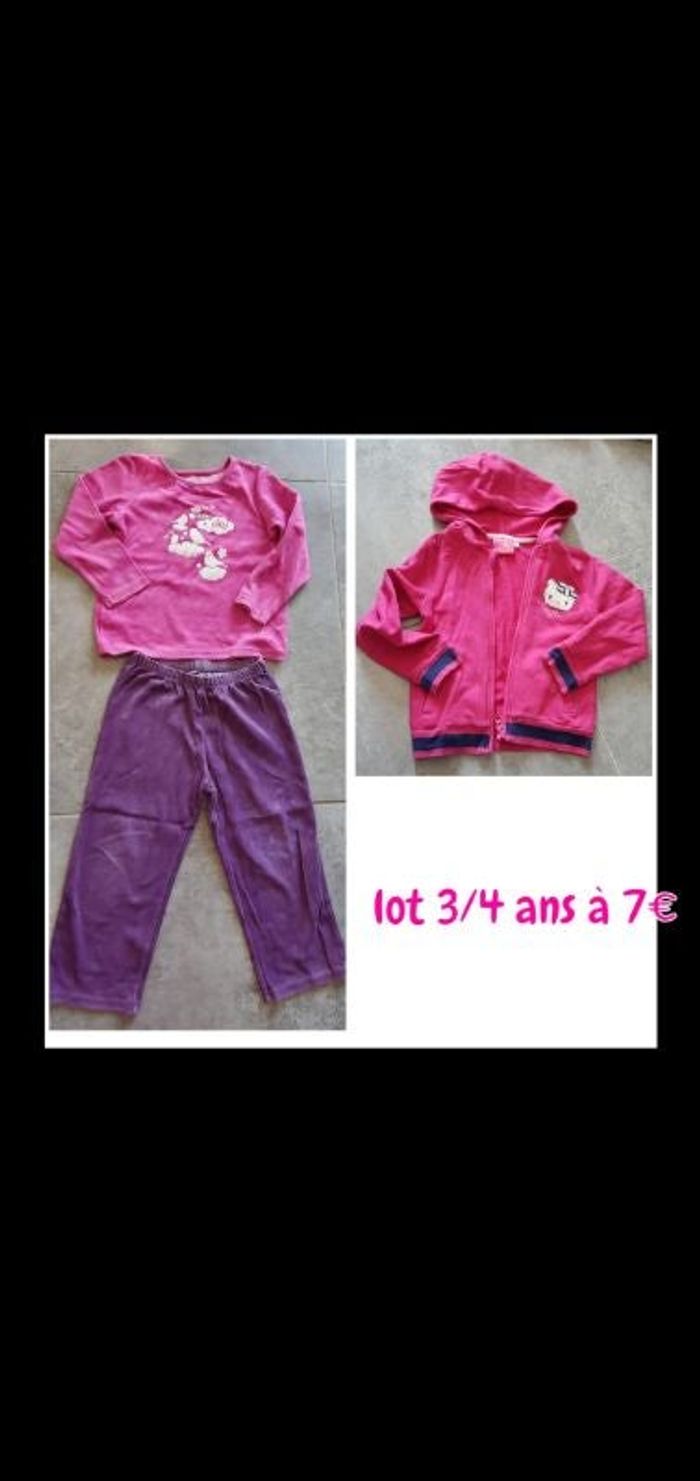 Pyjama + gilet hello kitty 3/4 ans