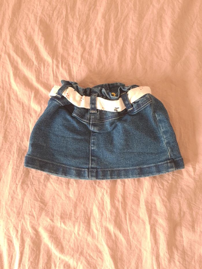 Jupe jean bébé fille - photo numéro 2