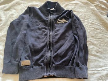 Gilet zippé bleu marine tape à l’œil 6 ans