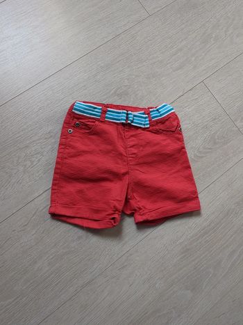 Short rouge garçon 18 mois
