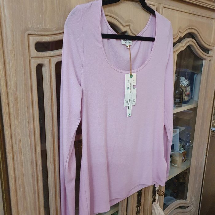 Magnifique haut femme Couleur Lilas taille XL Bonobo - photo numéro 4