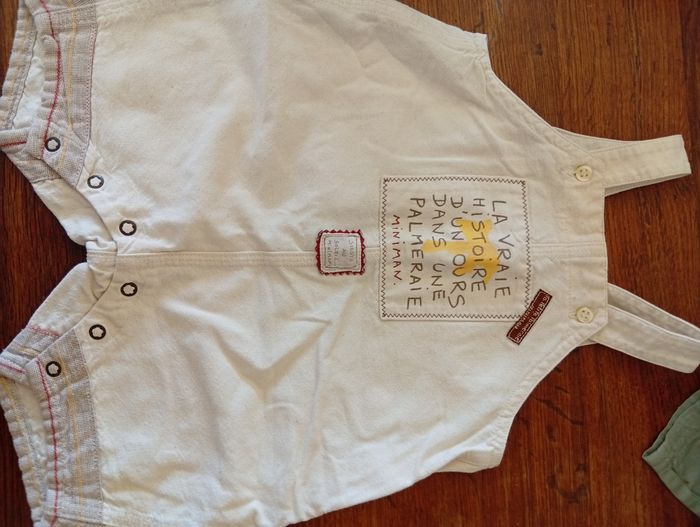 Lot de 4 salopettes short taille 6 mois - photo numéro 4
