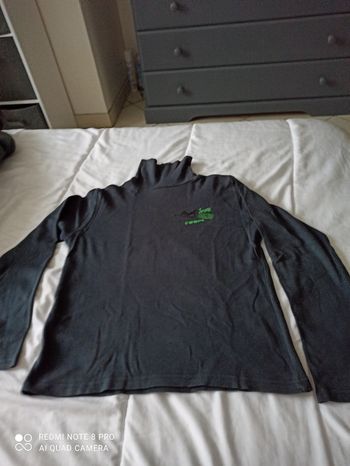 Sous pull gris foncé 10 ans