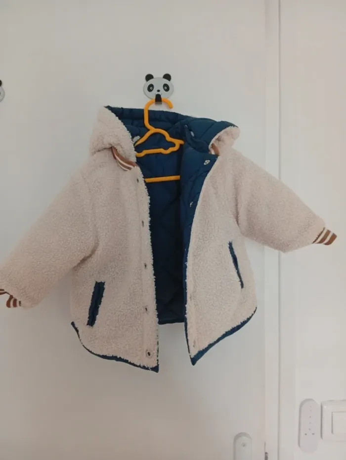Manteau bébé réversible - photo numéro 3
