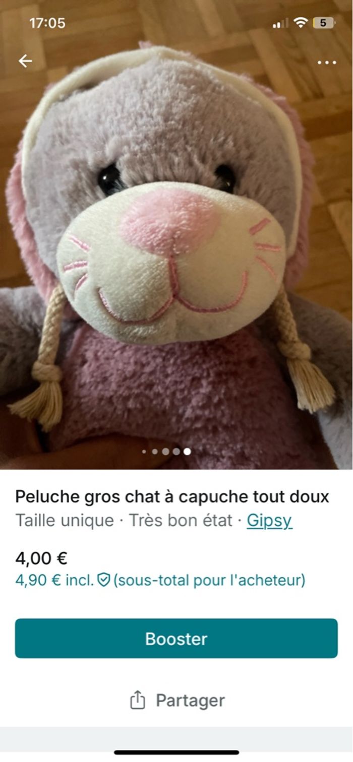 Petit chat avec chapeau amovible - photo numéro 10