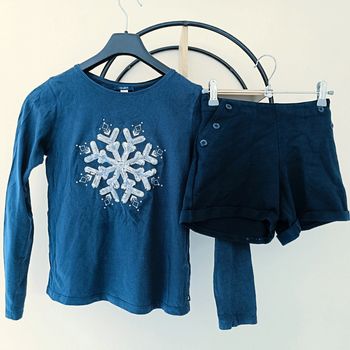 12 ans ensemble teeshirt Okaïdi et short Kiabi