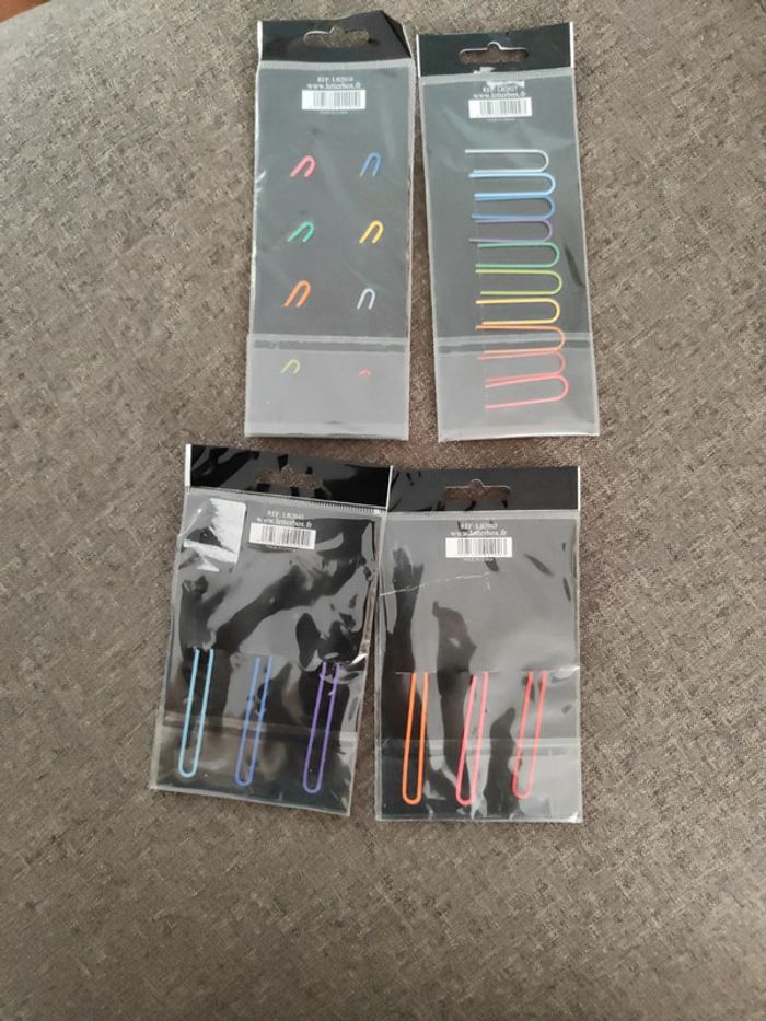 Lot trombones et marque pages rigolo - photo numéro 2