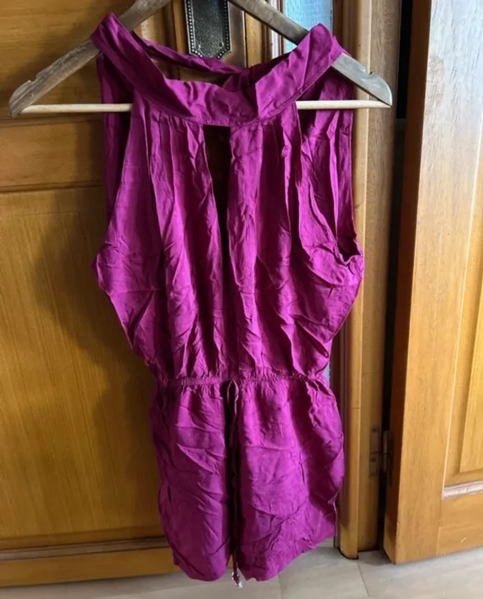 Combinaison short bordeaux
