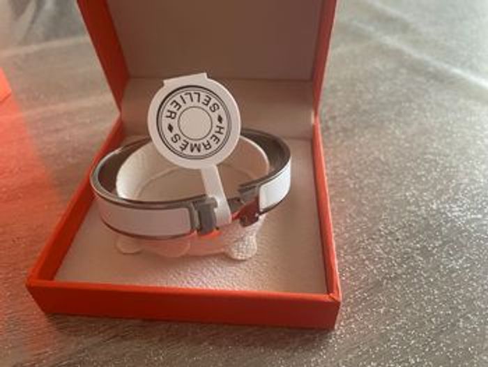 Bracelet hermès Blanc 19cm - photo numéro 6