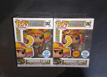 Lot 2 Figurines Funko Pop / Armored Luffy 1262 / One Piece / Funko Exclusive ( 1 Chase + 1 Normal )
