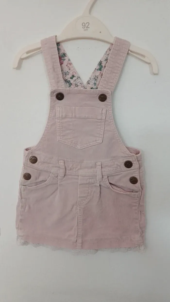 Robe salopette H&M fille 2/3 ans