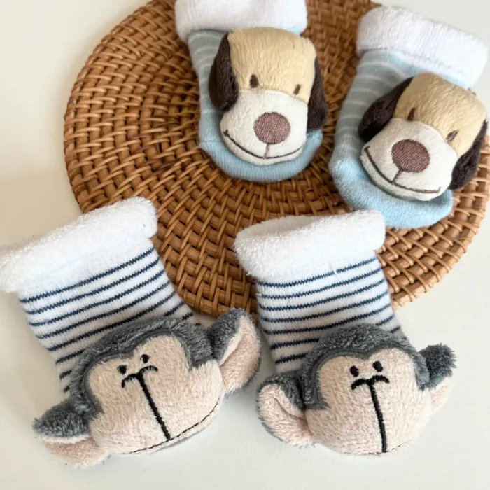 Lot 2 paires chaussettes à grelots - photo numéro 2