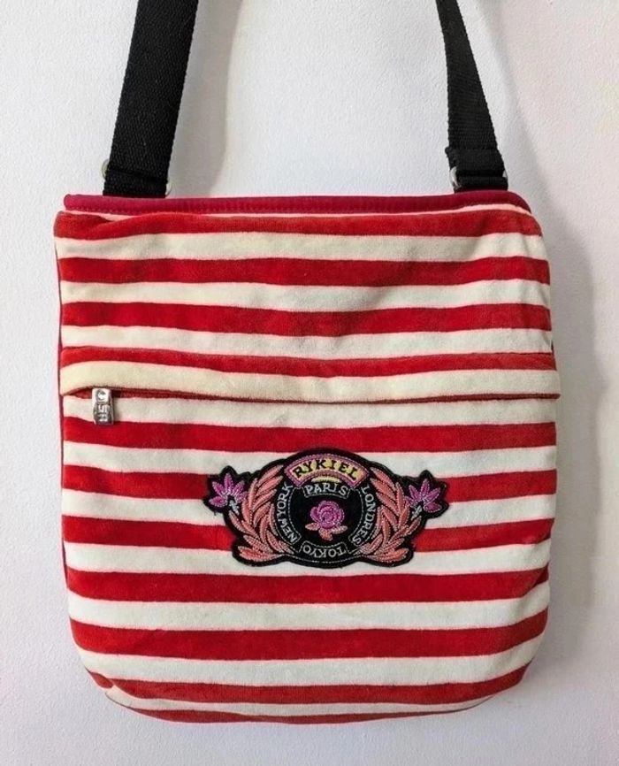 Sac à bandoulière en velours - Sonia Rykiel - photo numéro 2
