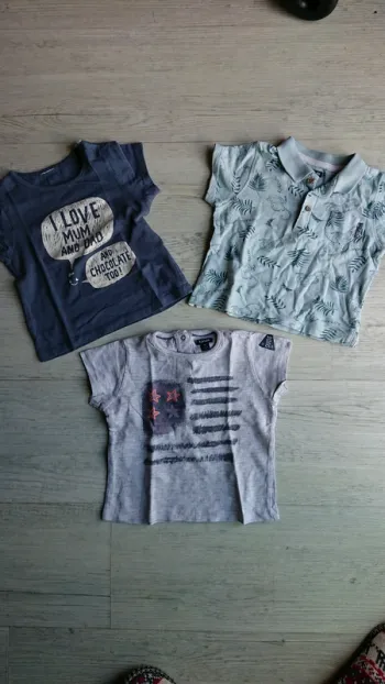 Lot de 3 haut été 9 mois