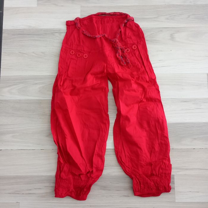 Pantalon femme rouge taille M