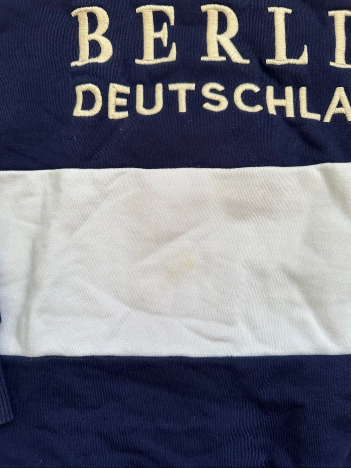 Sweat pull rayé bleu Berlin Zara 11/12 ans garçon - photo numéro 3