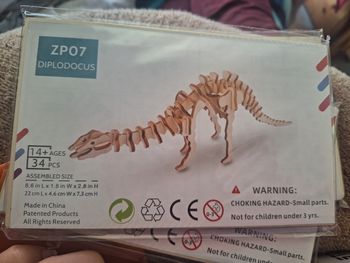 Puzzle dinosaures 3d bois diplodocus