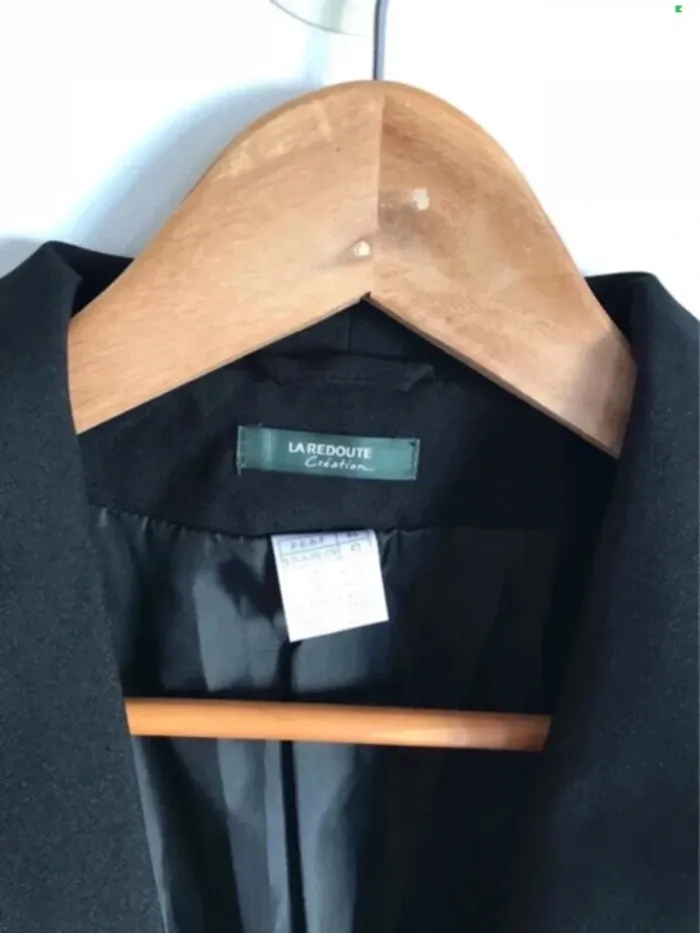 Veste blazer noire La Redoute taille 40 - photo numéro 2