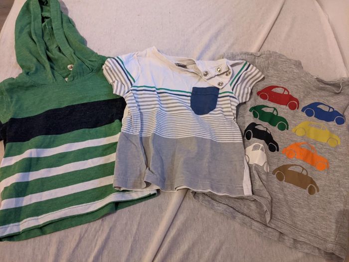 Lot de 3 t-shirt 18 mois - photo numéro 2